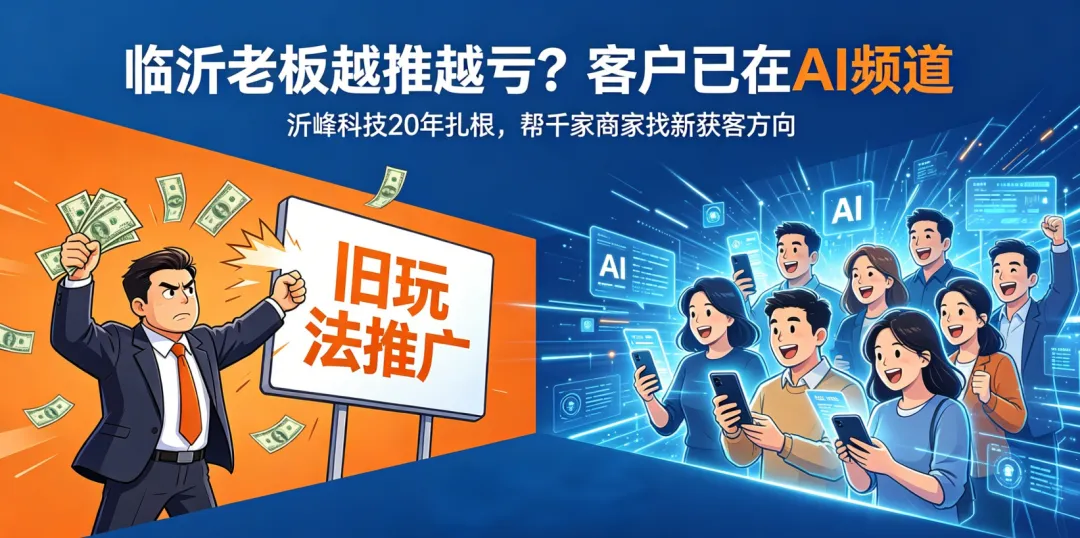 临沂老板必看!获客成本翻5倍还没订单?沂峰陪你靠GEO破局