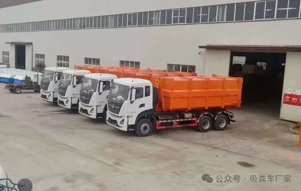 垃圾勾臂车市场价格 国六垃圾车市场报价 蓝牌东风勾臂车