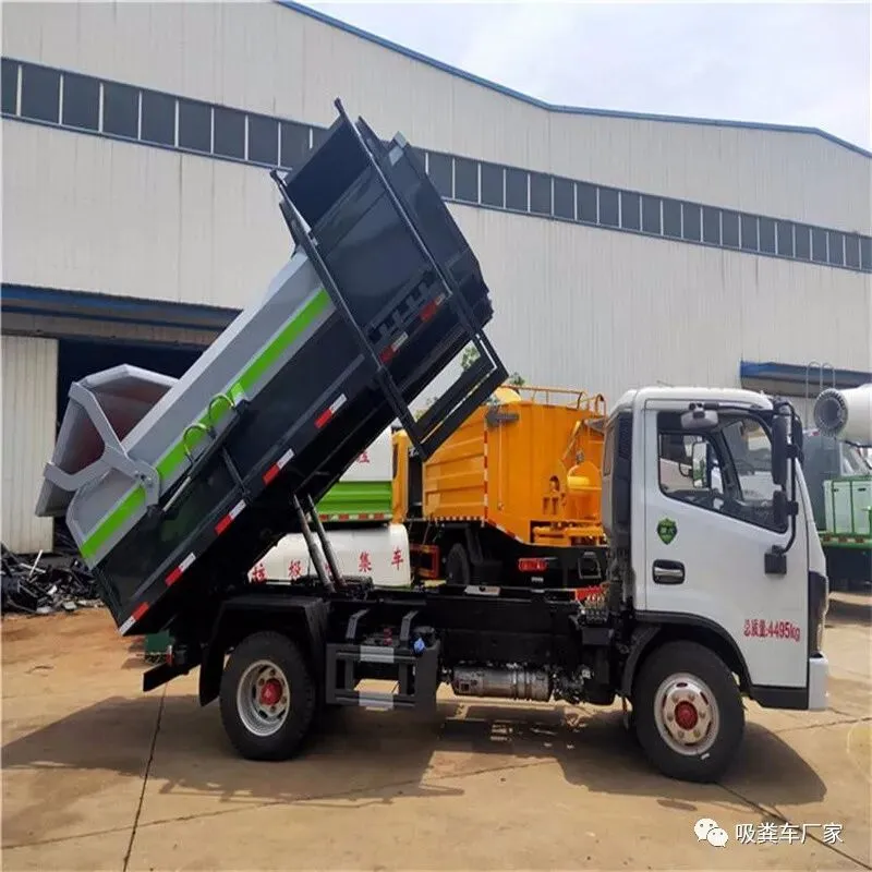 垃圾勾臂车市场价格 国六垃圾车市场报价 蓝牌东风勾臂车