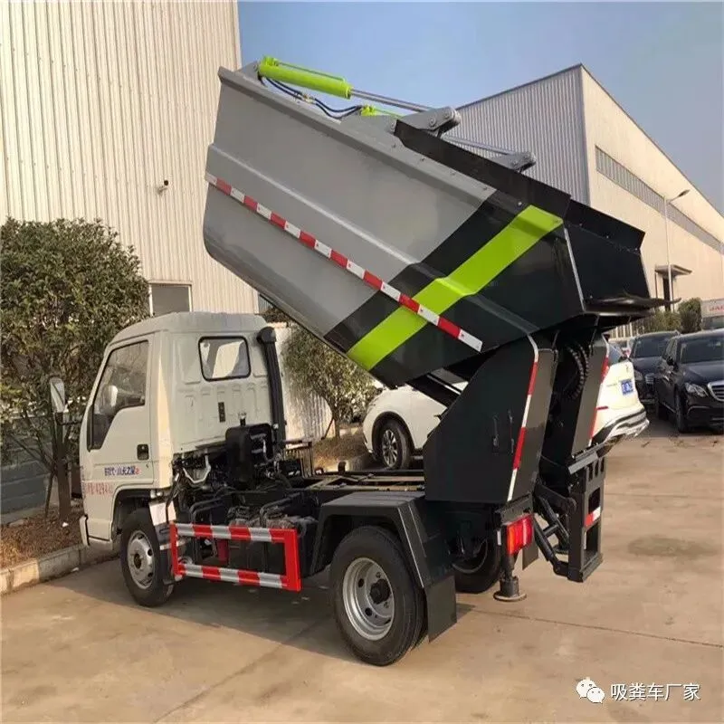 垃圾勾臂车市场价格 国六垃圾车市场报价 蓝牌东风勾臂车