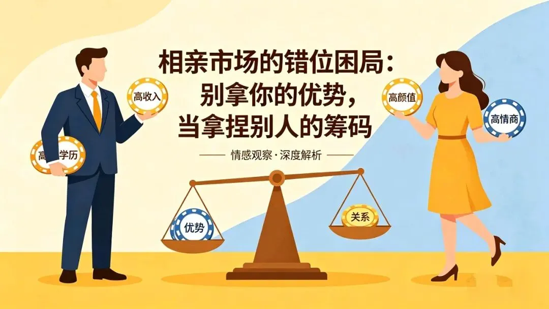 【社会观察】相亲市场的错位困局:别拿你的优势,当拿捏别人的筹码