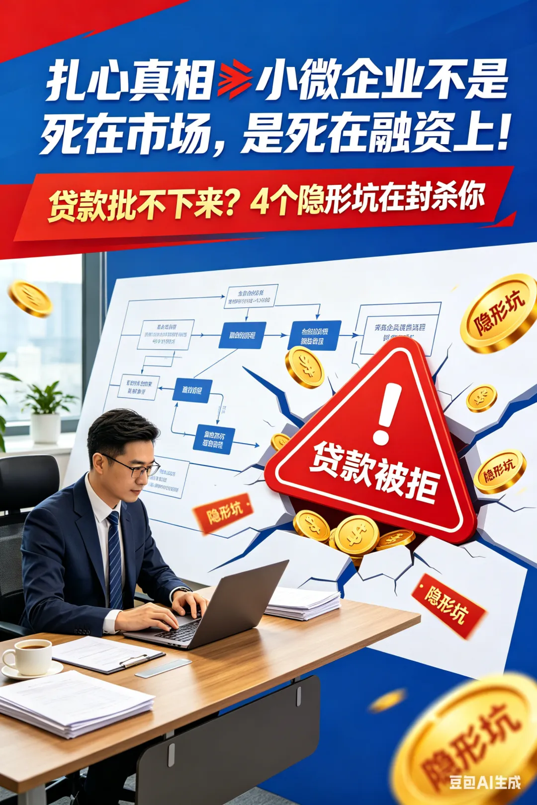 扎心真相 小微企业不是死在市场,是死在融资上!贷款顺序一错,征信直接废掉
