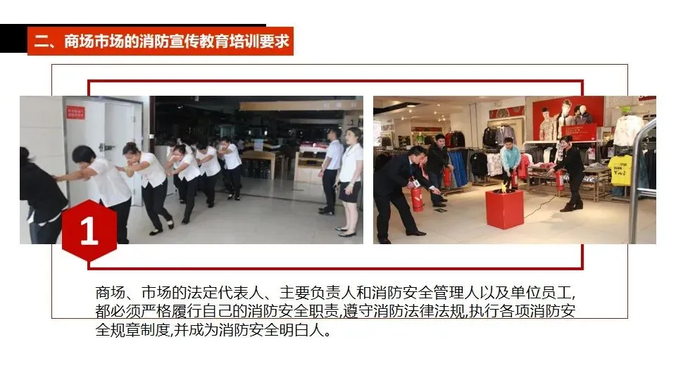 商场市场消防安全培训