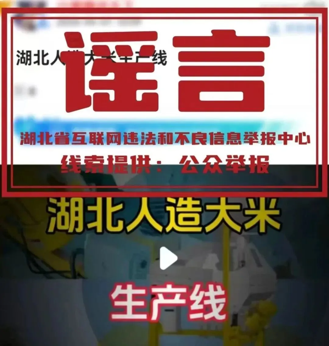 湖北人造大米流入市场?警方辟谣