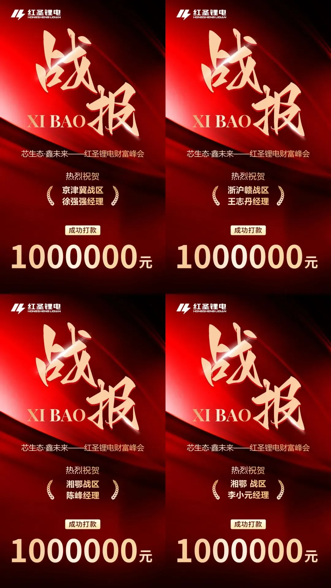 战报捷传!红圣锂电财富峰会燃爆市场!