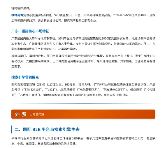 2026 半导体双线营销全景报告,内贸抓华南,外贸攻东南亚,打法全拆解