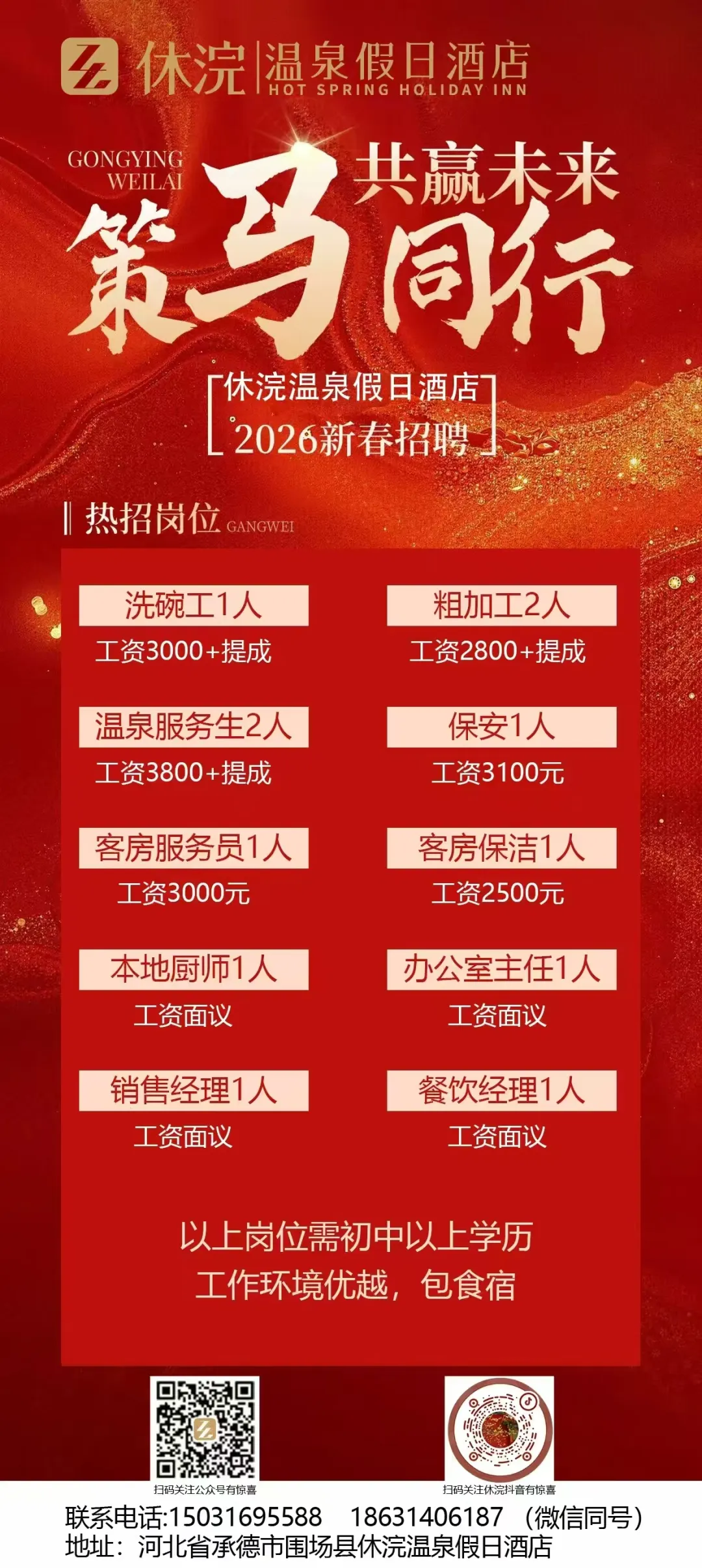 【围场县零工市场】4月12日招聘信息