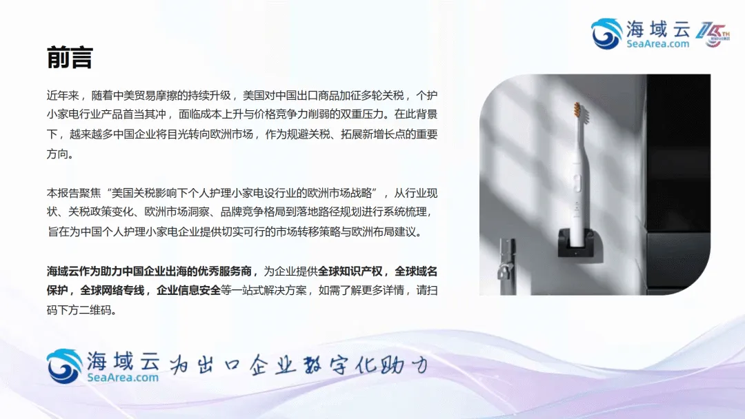 2025个护小家电行业欧洲市场开拓报告-海域出海研究