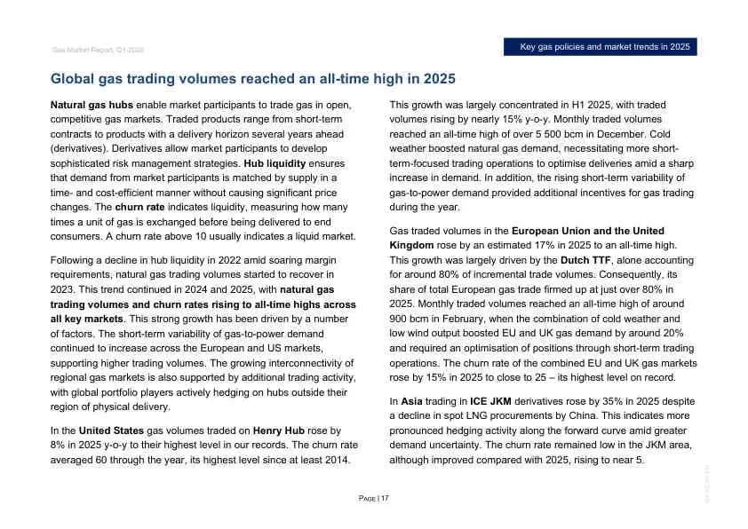 2026年Q1全球天然气市场报告