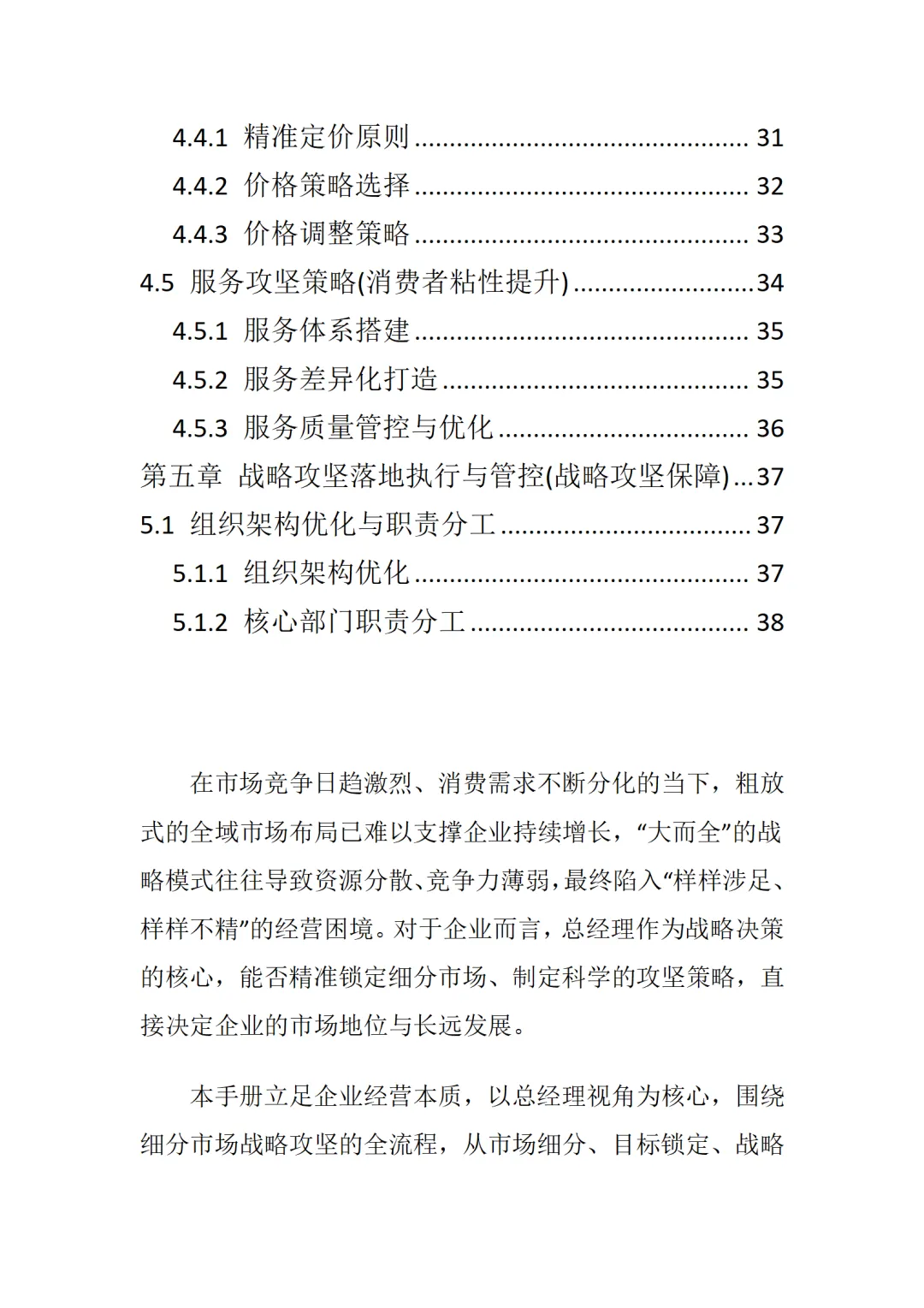 总经理细分市场战略攻坚手册