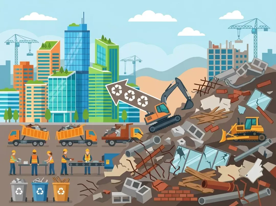 建筑垃圾再生建材:从鼓励到强制,万亿市场开启
