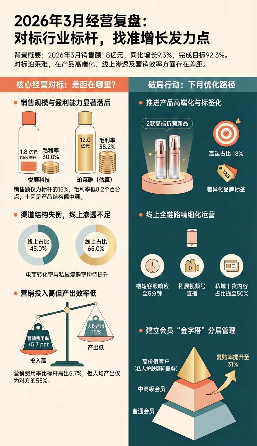 日化行业营销总监2026年3月工作总结和4月计划