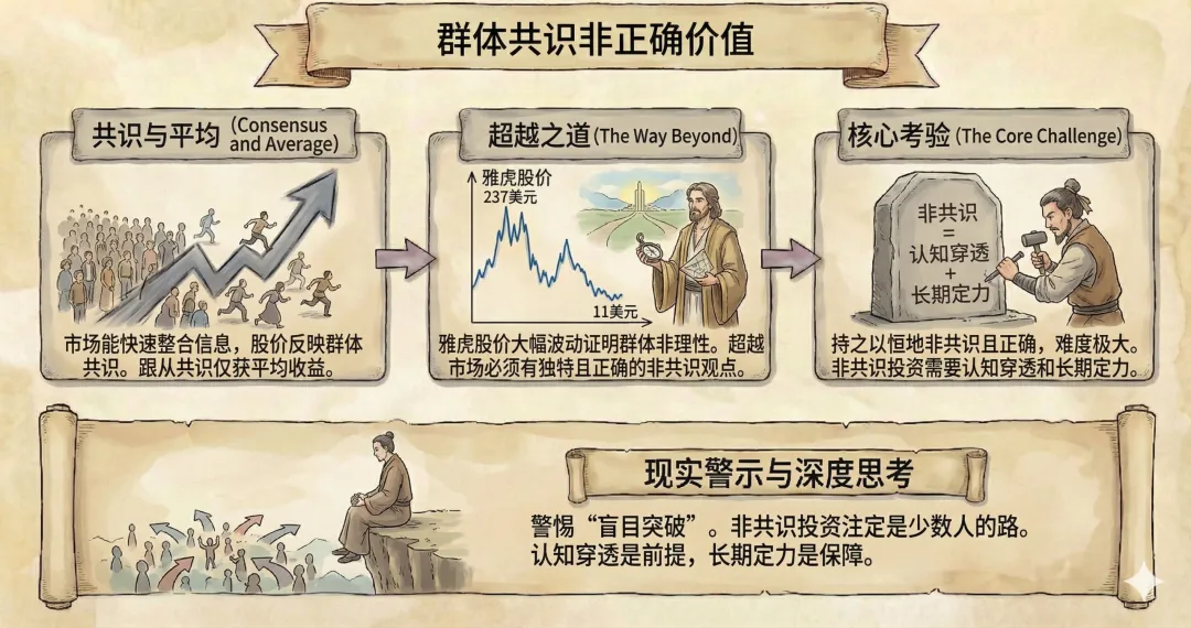 《投资最重要的事》精读33:跟着市场共识走,永远只能赚平均钱
