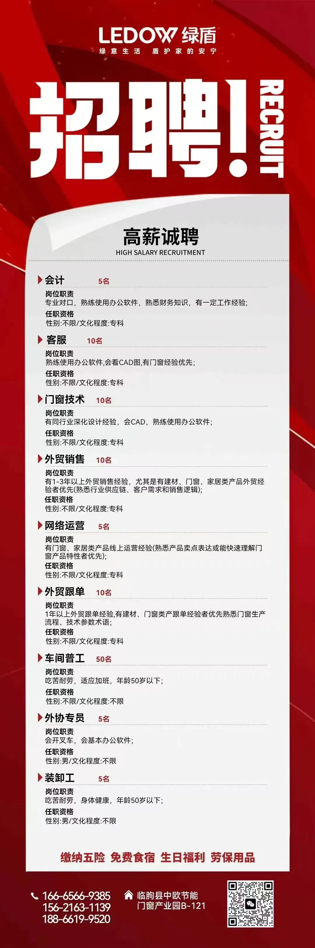 临朐县人力资源市场招聘信息发布(四)