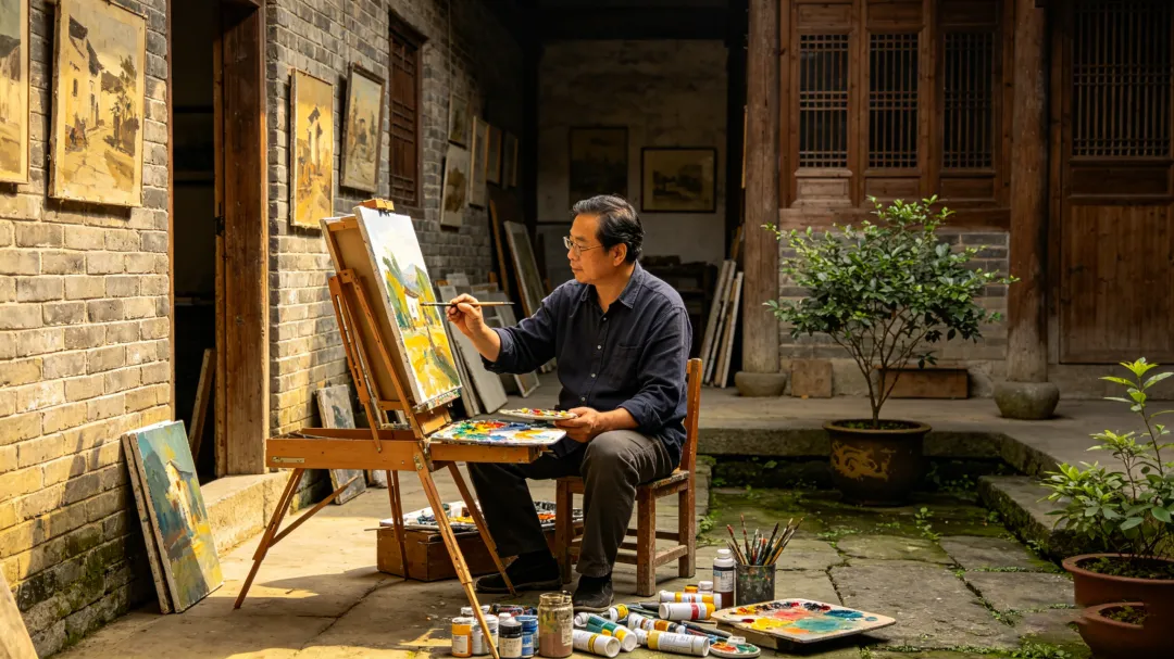 书画市场遇冷,无公职画家的自救:先稳住心,再守住笔
