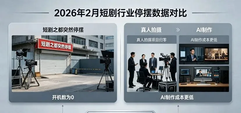 短剧行业彻底变天:AI横扫7亿市场,真人剧组停摆,群演无戏可拍