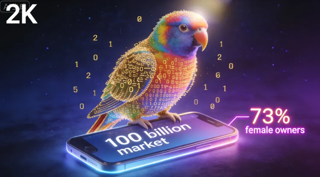 养鹦鹉的竟然73%是女生?一个百亿市场背后,藏着你不知道的6个真相