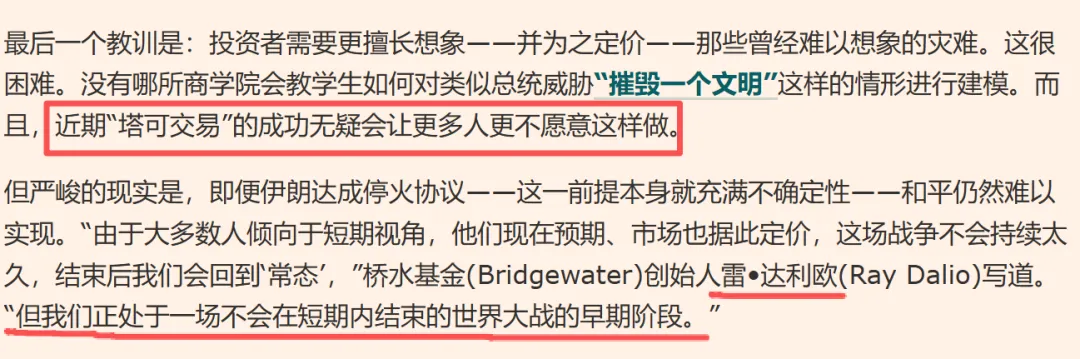 6个教训!市场如何为冲突定价?