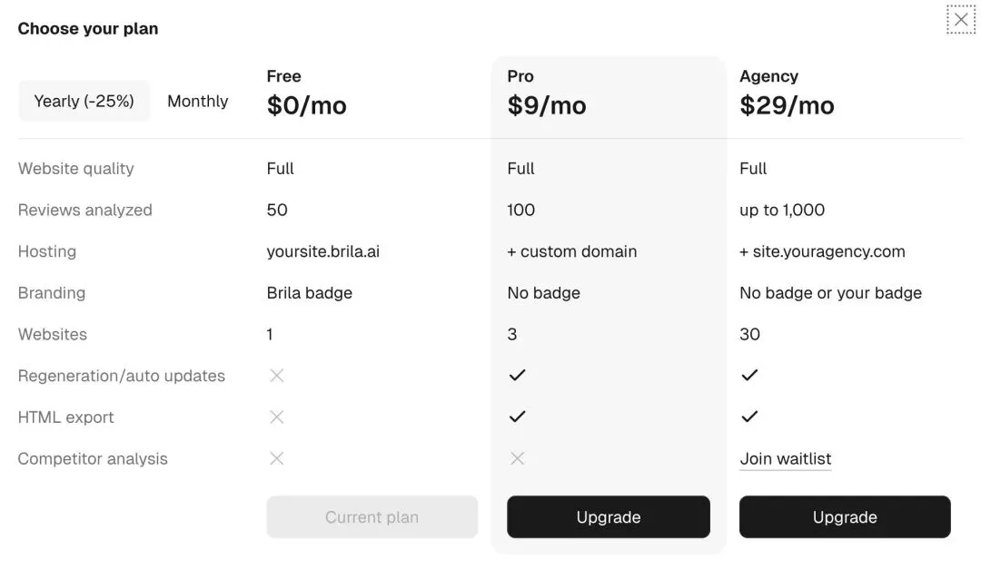 三分钟拆解一款基于谷歌地图的AI营销网页生成器——Brila