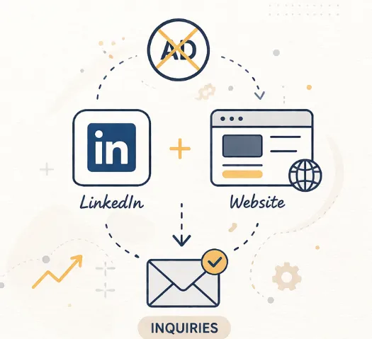 不投流也能持续0成本获客:手把手教你用LinkedIn+独立站搭建自动系统