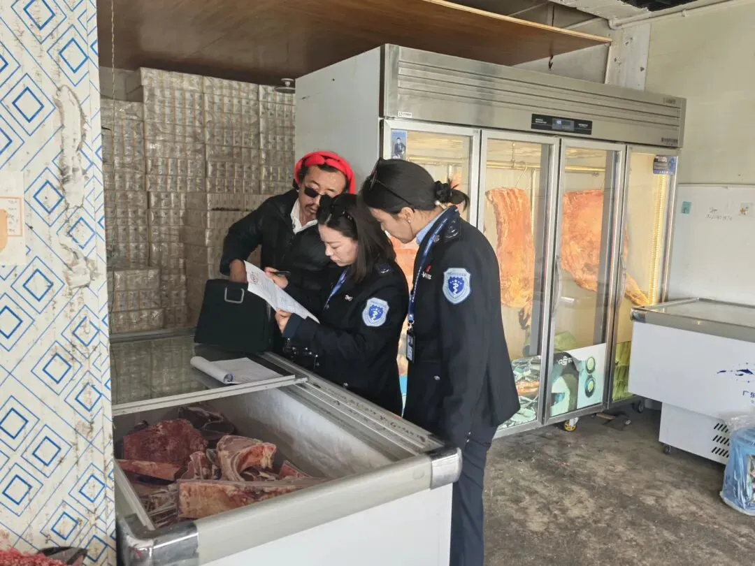 【嘉黎图文新闻】农科站开展牛肉市场专项检查