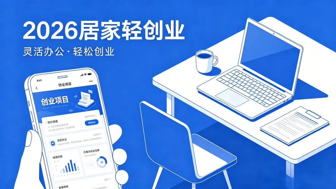 别再硬跑市场了!2026,手机在家创业,才是真风口!