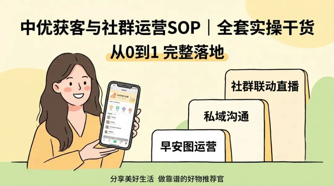 中优获客与社群运营SOP|全套实操干货,从0到1全流程落地