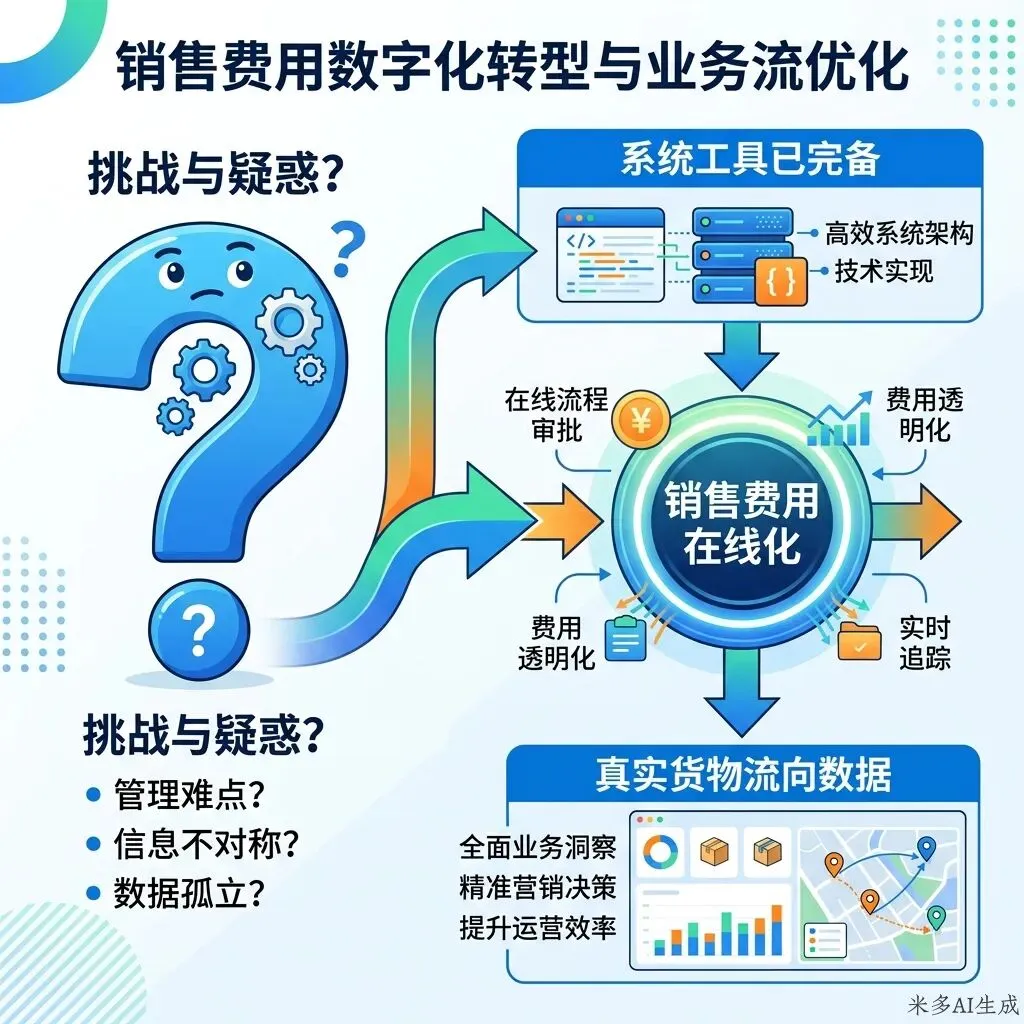 营销数字化落地指引10讲②:快消货物流向数字化的前提是销售费用在线化