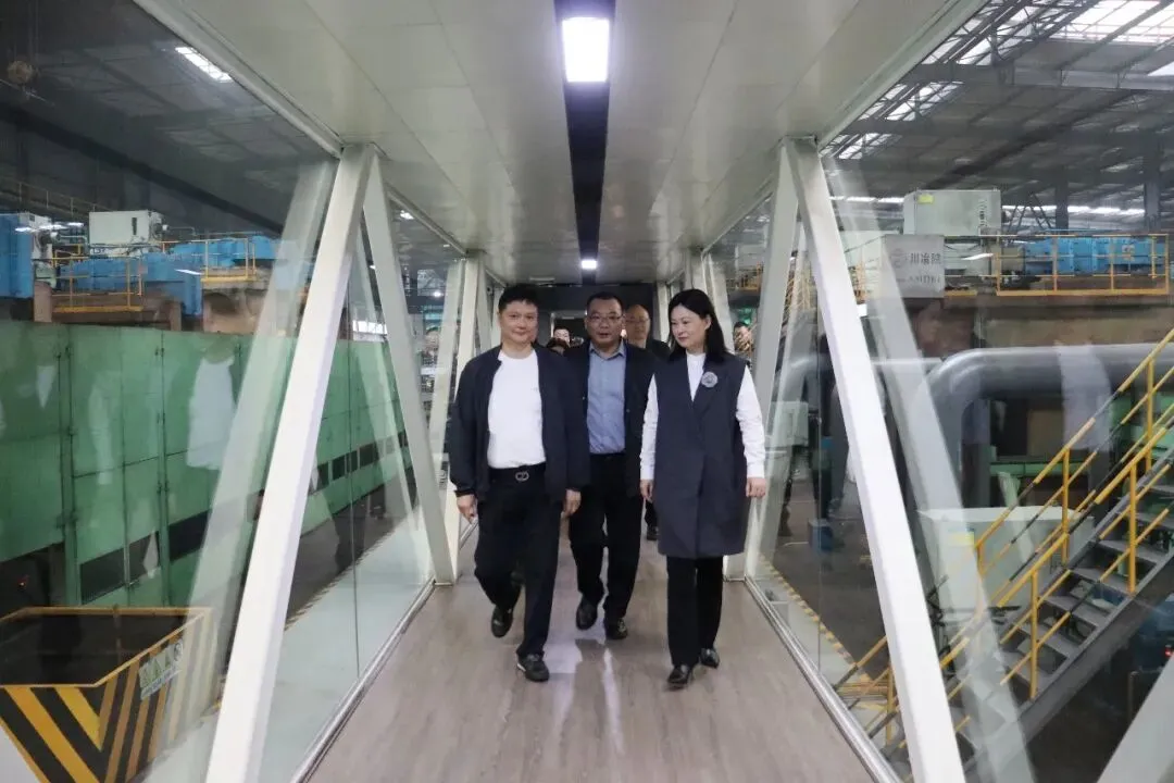 泸州市市场监管局局长路敦琴一行莅临冶控集团-鑫阳钢铁考察调研
