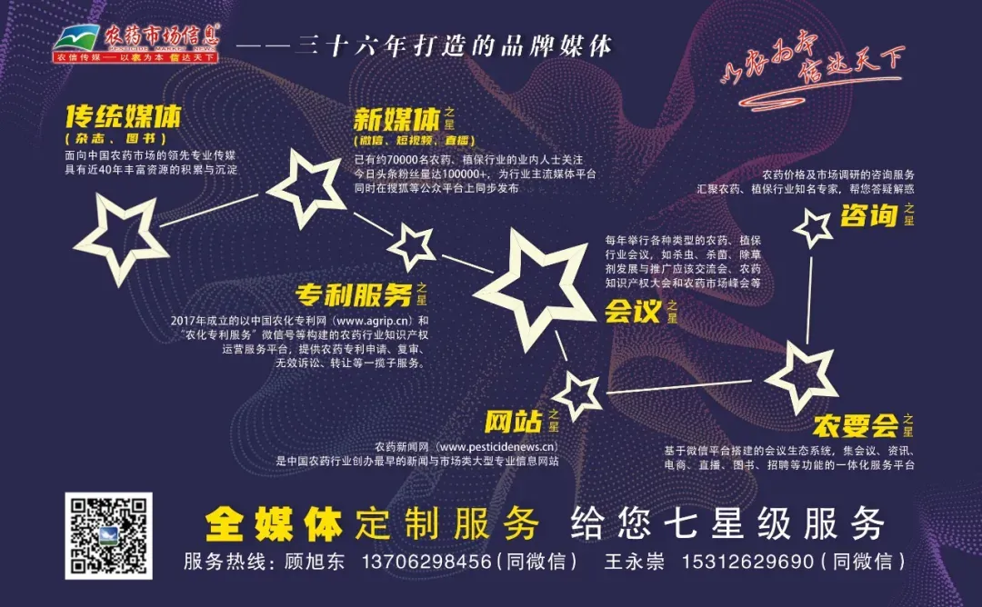 农药市场信息中心/农信传媒代理转让的农药植保类发明专利