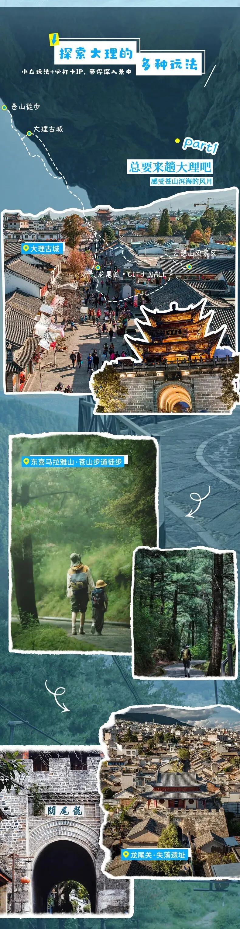 探索大理·A线| 4日|2-8人小团|市场独家打造,小众体验,苍山徒步+云想山+凤羽古镇+大理西湖.