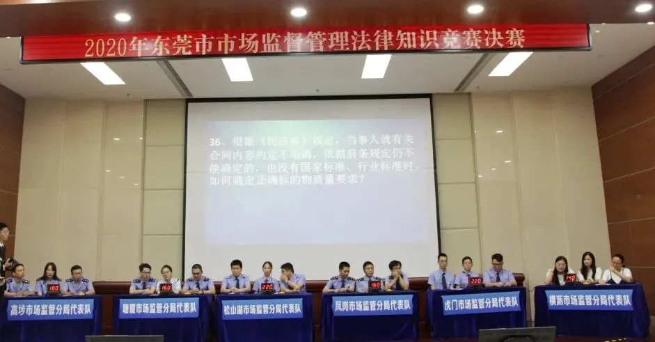 法社学院承办的2020年东莞市市场监督管理法律知识竞赛成功举行