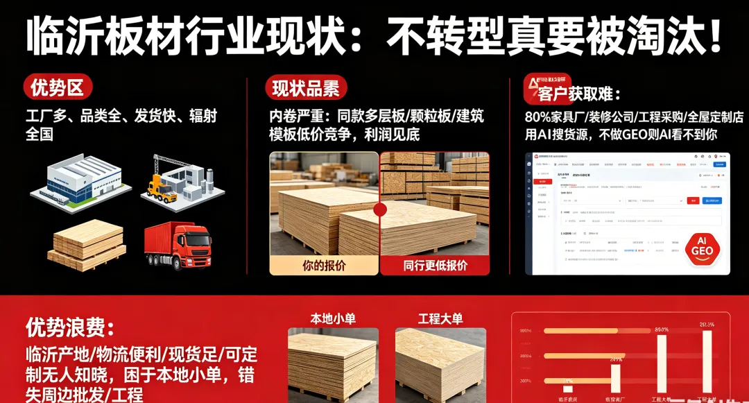 临沂板材行业获客新方式:GEO 优化正在改变生意