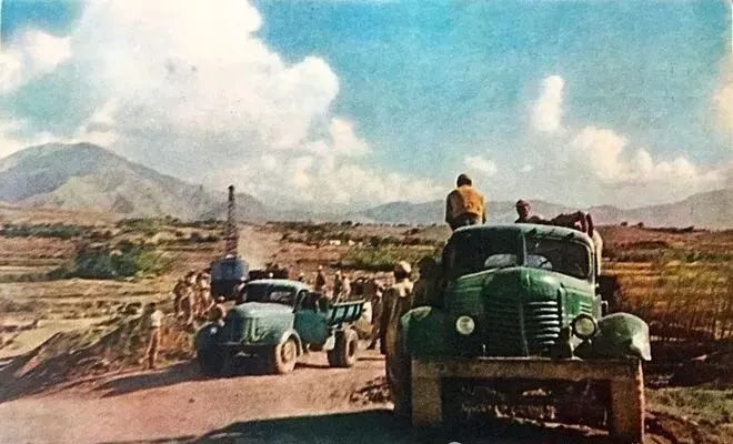 老照片 1961年阿富汗喀布尔 热闹市场