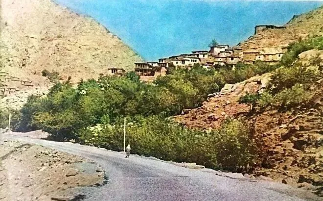 老照片 1961年阿富汗喀布尔 热闹市场