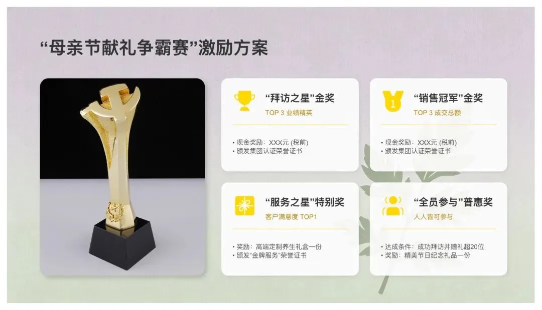 养生套装母亲节营销方案