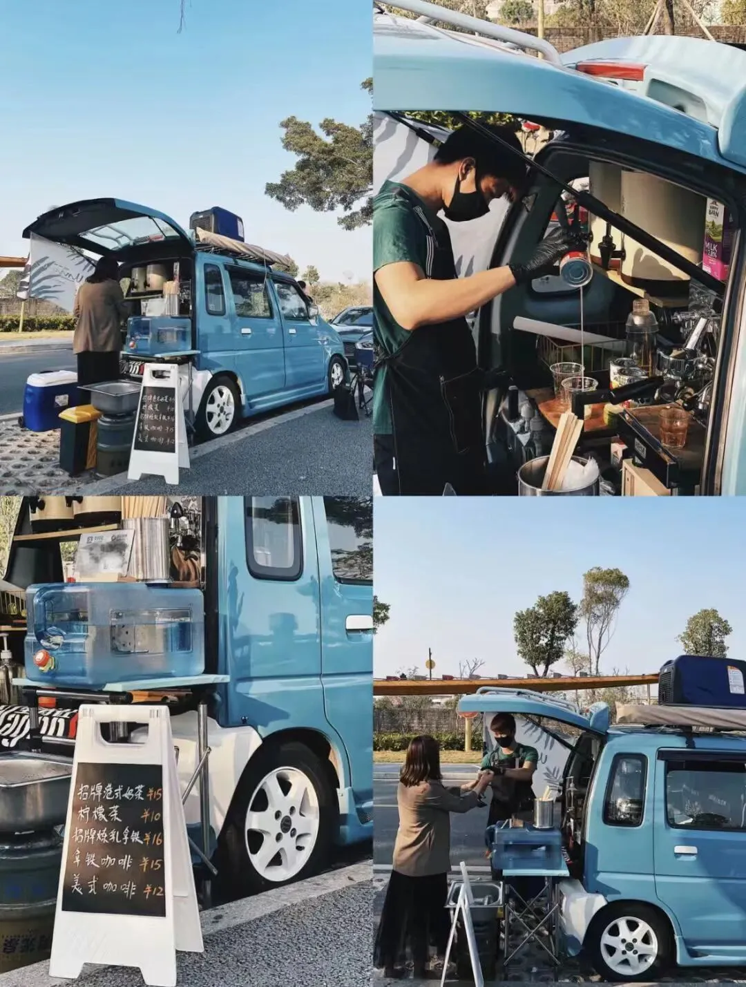 不靠营销走红!东莞初代咖啡车车主,在万江开了港式茶记