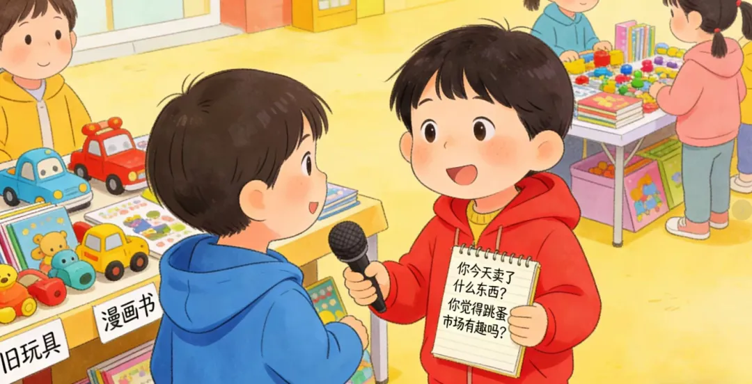 萌娃练摊记~跳蚤市场开市,小小掌柜火热报名中~