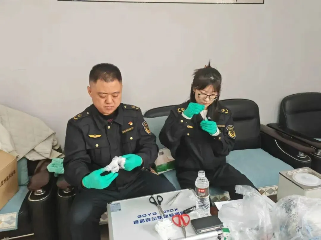 【部门动态】向阳区市场局开展肉类食品安全快速检测工作