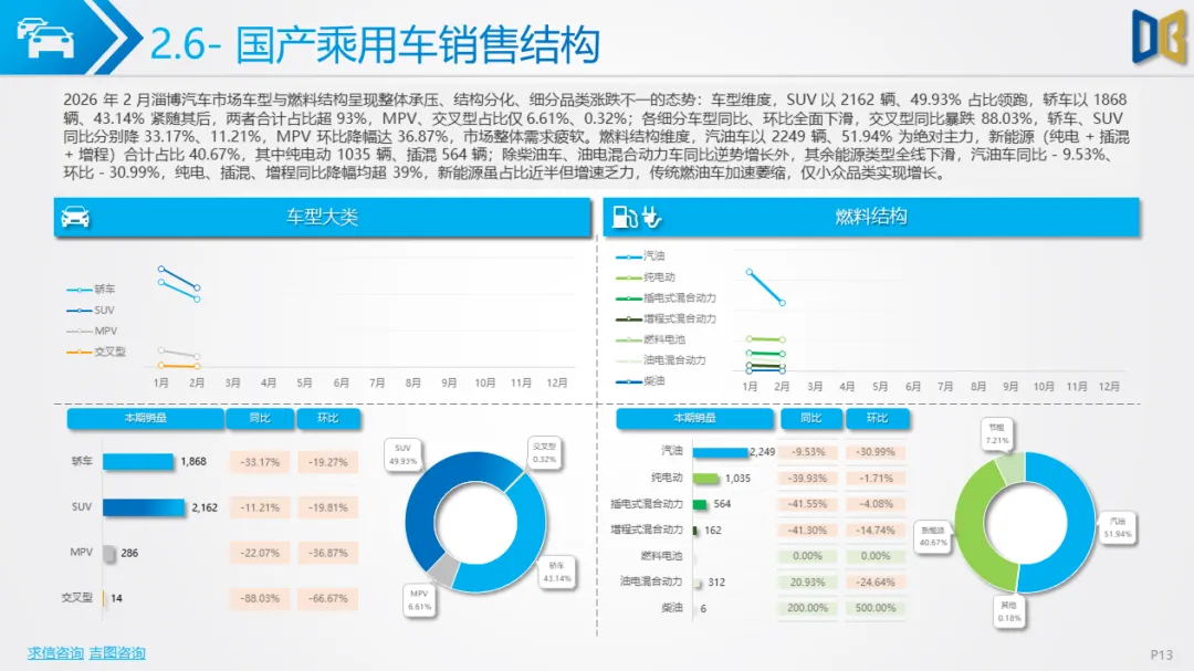 淄博市汽车市场分析报告【202602期】
