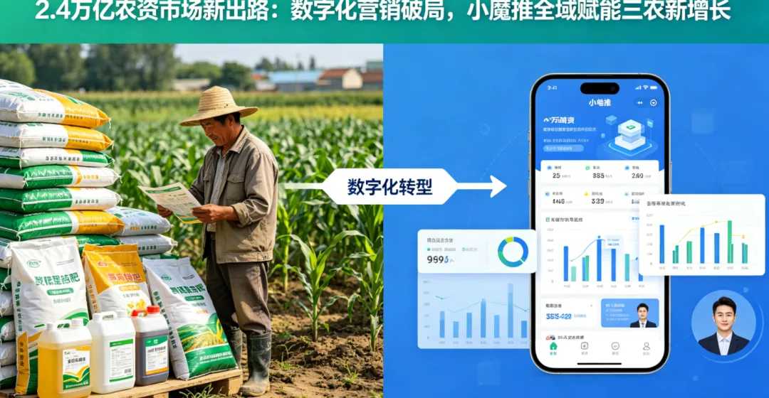 2.4 万亿农资市场新解法:数字化营销破局,小魔推全域激活三农增长新引擎