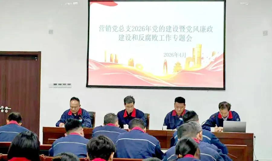 营销党总支召开2026年党的建设暨党风廉政建设和反腐败工作专题会