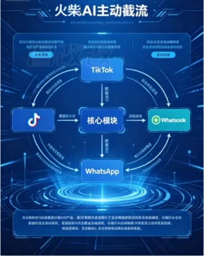 海外主动获客软件:被动等单太亏,火柴 AI 矩阵截流挖走同行精准客.详v:ynbb06