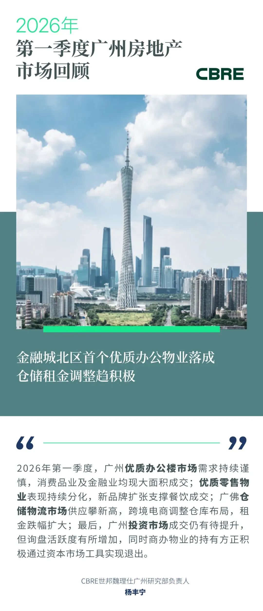 2026年第一季度广州房地产市场回顾