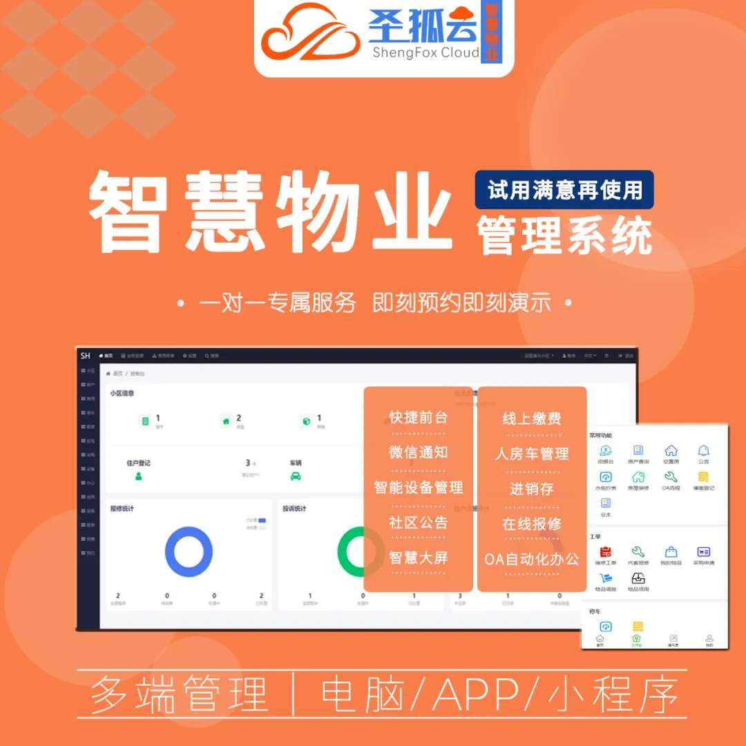 只会埋头做事的物业,正在被市场淘汰|圣狐云:收费、报修、巡检一条线,管理才不累|物业系统|物业软件