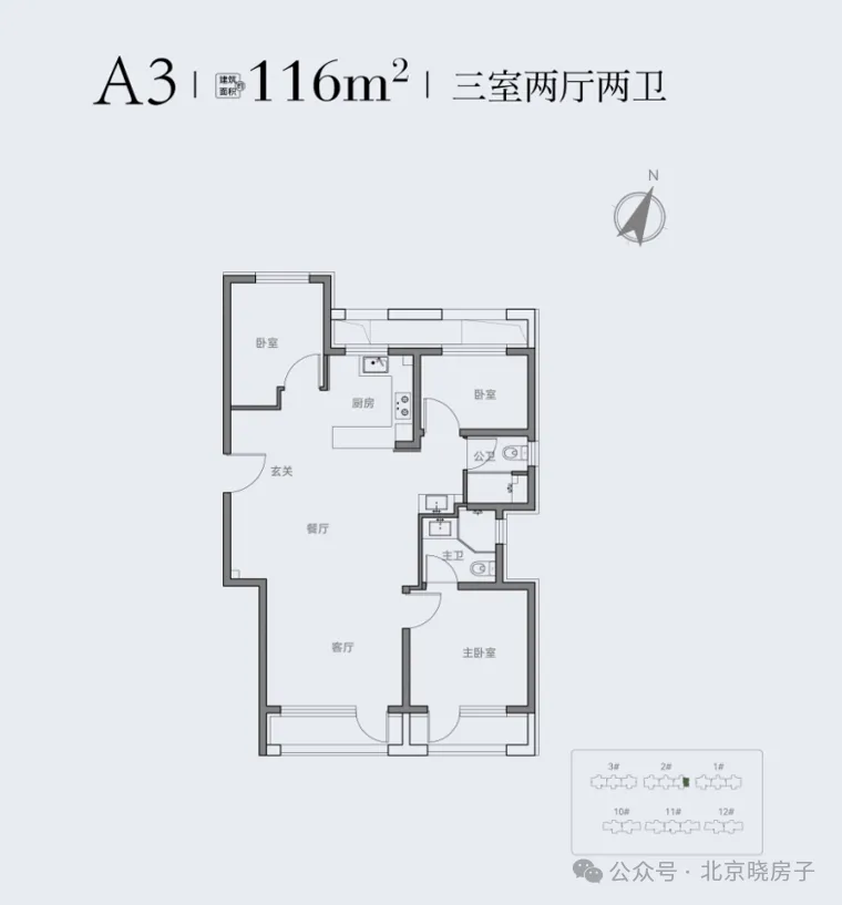 朝阳新房市场终于迎来刚需小户型,北熙区三期:得房率超90%的“好房子”,总价500万起