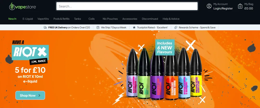 终端价格下跌近40%,英国烟油市场正在经历什么?