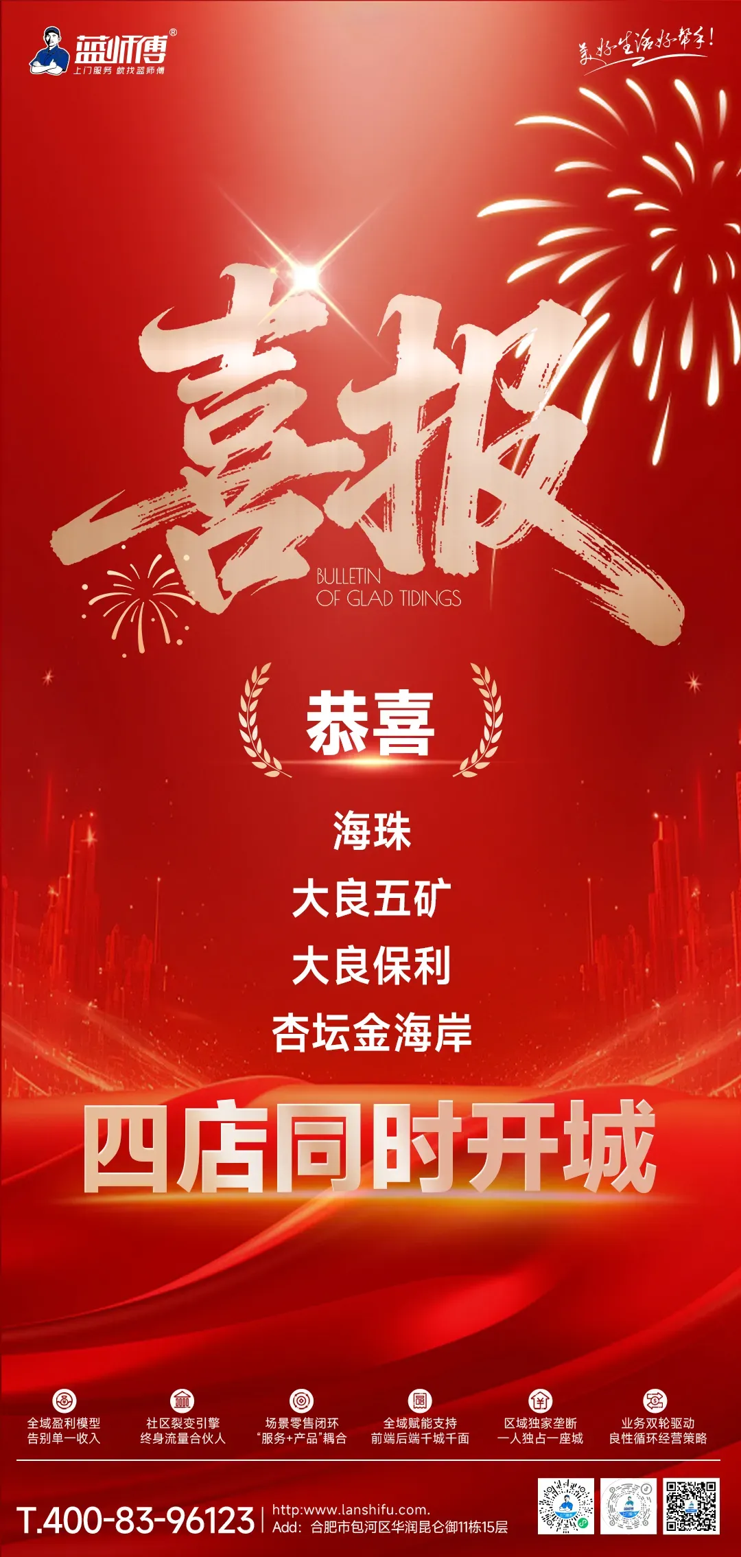 蓝师傅广东市场迎爆发式增长,四店同开彰显社区服务硬实力