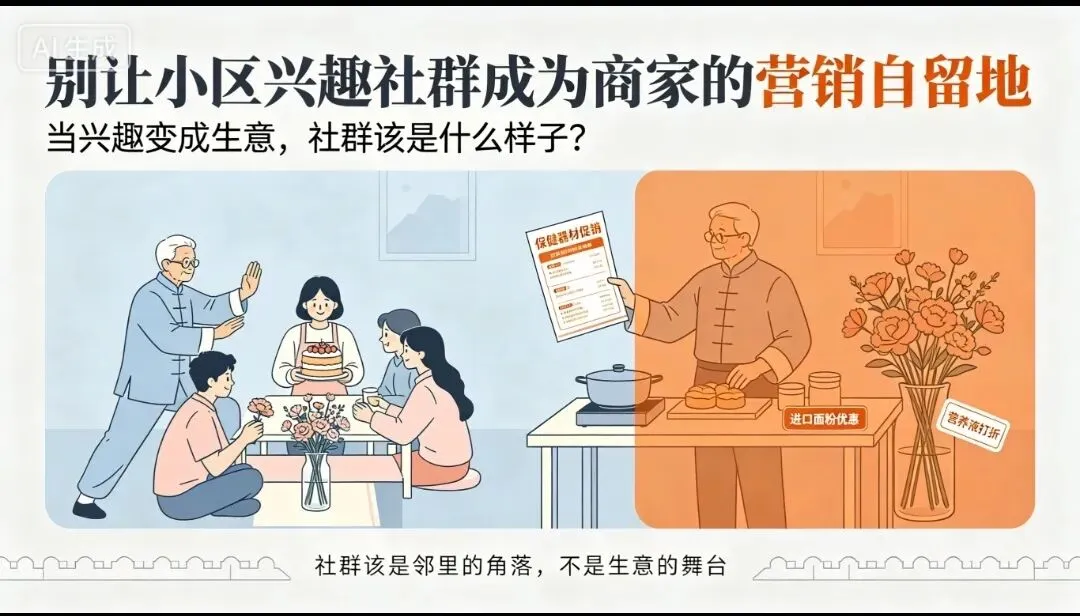 别让小区兴趣社群成为商家的营销自留地