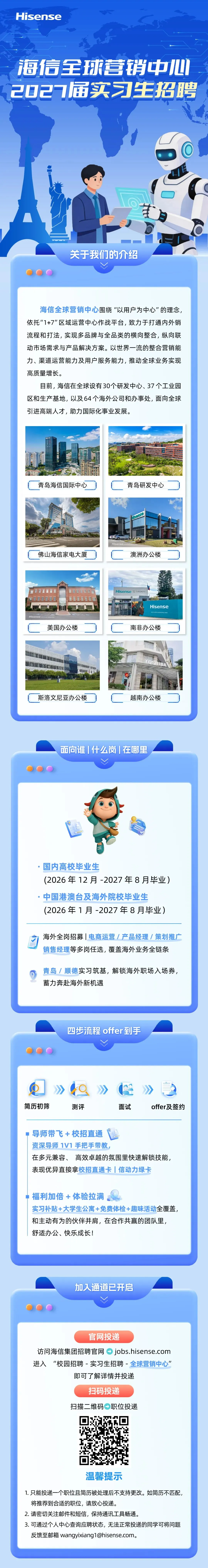 就业资讯 | 海信全球营销中心2027届实习生招聘